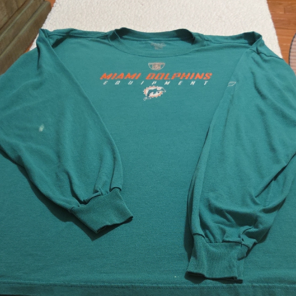 NFL REEBOK MIAMI DOLPHINS LONG SLEEVED SHIRT